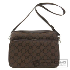 Gucci GG Canvas Messenger Bag brown